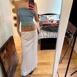 Elegant White Maxi Skirt